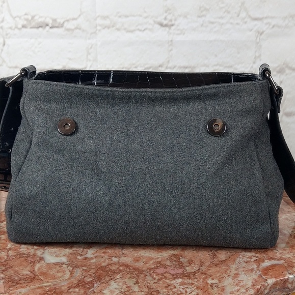 Armani Exchange wool and patent leather crossbody - Picture 8 of 8